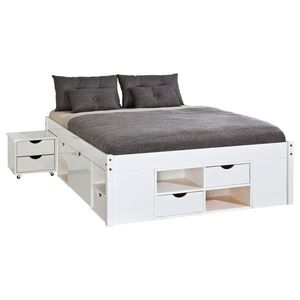 MID.YOU POSTEĽ S ÚLOŽNÝM PRIESTOROM, 140/200 cm, biela vyobraziť
