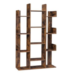 Boxxx NÁSTENNÁ KNIŽNICA, hnedá, 86/140/25 cm vyobraziť