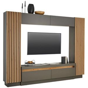 Carryhome OBÝVACIA STENA, antracitová, dub artisan vyobraziť