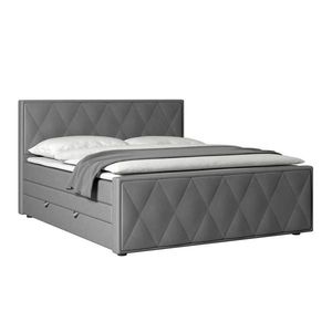 MID.YOU BOXSPRINGOVÁ POSTEĽ, 180/200 cm, kov, plast, textil, kartón, kompozitné drevo, svetlosivá vyobraziť