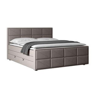MID.YOU BOXSPRINGOVÁ POSTEĽ, 180/200 cm, kov, plast, textil, kartón, kompozitné drevo, svetlosivá vyobraziť