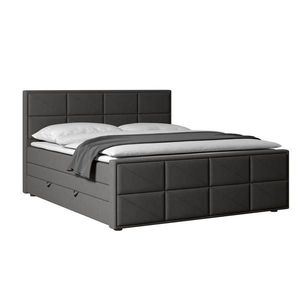 MID.YOU BOXSPRINGOVÁ POSTEĽ, 180/200 cm, kov, plast, textil, kartón, kompozitné drevo, antracitová vyobraziť