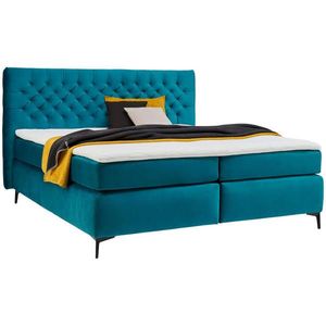 Esposa BOXSPRINGOVÁ POSTEĽ, 160/200 cm, textil, kompozitné drevo, tyrkysová vyobraziť