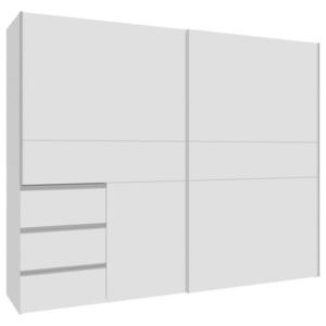 Carryhome SKRIŇA S POS. DVER. – HOR.VED, biela, 250/200/61 cm vyobraziť