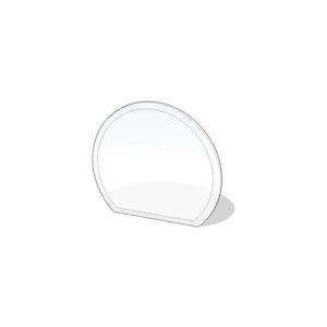 Lienbacher Sklo pod kachle 1200x1050x8 mm polokrúhle vyobraziť
