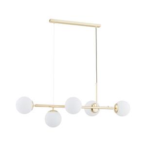 Luster na lanku DANSA 5xE14/10W/230V zlatá vyobraziť