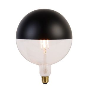 E27 Stmievateľná LED žiarovka zrkadlové sklo G200 čierna 6W 360lm 1800K vyobraziť
