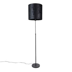Stojaca lampa s čiernym tienidlom čierna 40 cm nastaviteľná - Parte vyobraziť