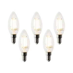 Sada 5 inteligentných LED žiaroviek E14 B35 4, 5W 470 lm 2700K vyobraziť