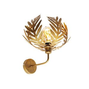 Vintage nástenná lampa zlatá 25 cm - Botanica vyobraziť