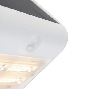 Vonkajšia nástenná lampa biela 21, 5 cm so stmievaním a senzorom na solárny pohon - Daya vyobraziť