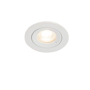 Inteligentné zapustené bodové svietidlo biele okrúhle IP44 vrátane Wifi GU10 50mm - Xena vyobraziť