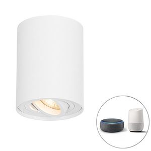 Inteligentné stropné bodové svetlo biele nastaviteľné vrátane Wifi GU10 - Rondoo up vyobraziť