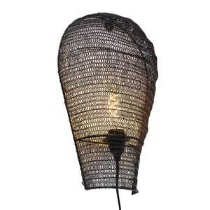 Orientálna nástenná lampa čierna 45 cm - Nidum vyobraziť