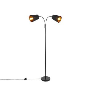 Inteligentná stojaca lampa čierna vrátane 2 Wifi P45 - Carmen vyobraziť