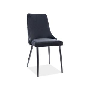 Signal Jedálenská stolička Piano B Velvet Farba: Čierna / Bluvel 19 vyobraziť