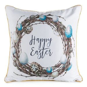 ArtFir Veľkonočná obliečka na vankúš EASTER 51 | biela/hnedá 45 x 45 cm vyobraziť