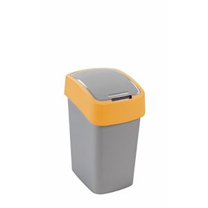 CURVER Odpadkový kôš FLIP BIN 9l | strieborná / žltá vyobraziť