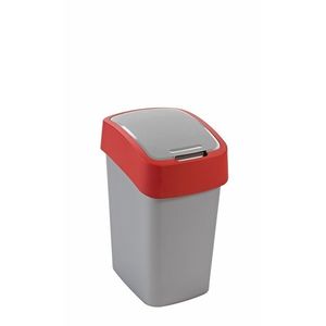 CURVER Odpadkový kôš FLIP BIN 25l | strieborná / červená vyobraziť