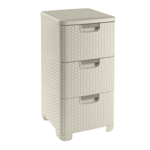 CURVER Zásuvkový regál STYLE 3x14L | béžová vyobraziť