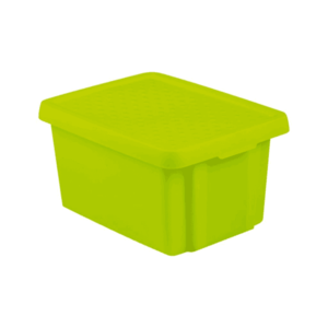 CURVER Úložný box ESSENTIALS 16L s vekom | zelená vyobraziť