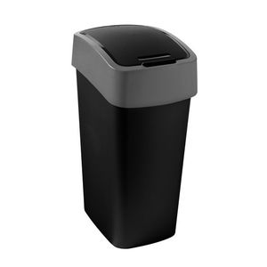 CURVER Odpadkový kôš FLIP BIN 45l | čierna / strieborná vyobraziť