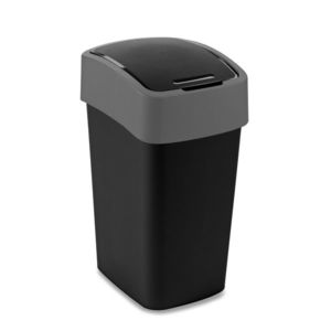CURVER Odpadkový kôš FLIP BIN 25l | čierna / strieborná vyobraziť