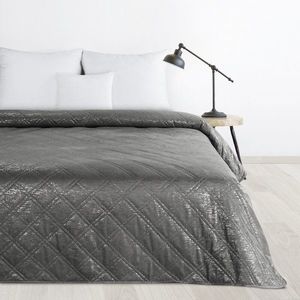ArtFir Prikrývka na posteľ LUIZ | tmavosivá 170 x 210 cm vyobraziť