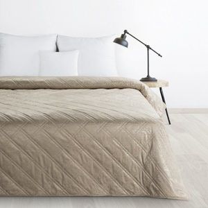 ArtFir Prikrývka na posteľ LUIZ | béžová 170 x 210 cm vyobraziť