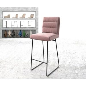Barová židle Pela-Flex Velvet Rosé Kovový rám s ližinami vyobraziť