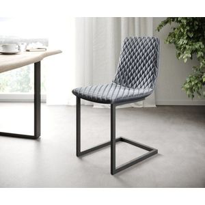 Sada 4 konzolových jídelních židlí Novi-Adesso Grey Velvet vyobraziť
