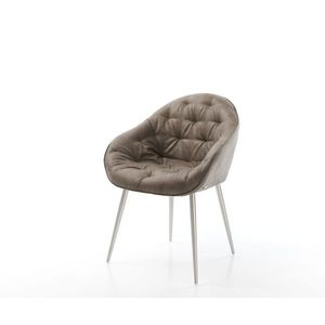 Jedálenská stolička Gaio-Flex taupe vintage kužeľová podnož vyobraziť