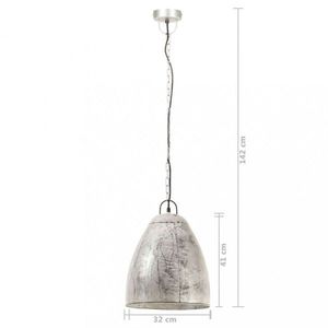Závesná lampa strieborný kov Dekorhome vyobraziť