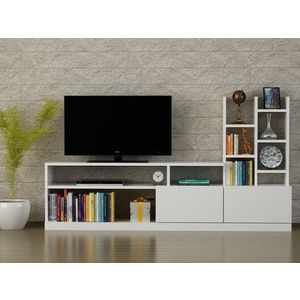 Obývacia stena Dolunay 164, 4 cm biela vyobraziť