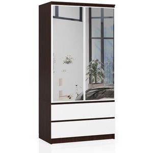 Šatníková skriňa Star so zrkadlom 90 cm wenge vyobraziť