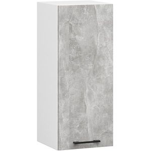 Závěsná kuchyňská skříňka OLIVIE 30x72 cm matná bílá/beton vyobraziť