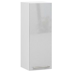 Závěsná kuchyňská skříňka Olivie W 30 cm bílá/metalický lesk vyobraziť
