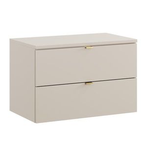 Závěsná skříňka pod umyvadlo Dalia Cashmere s deskou 80 cm kašmírová vyobraziť