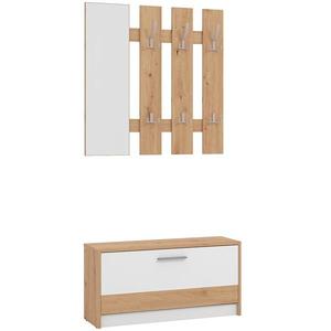 Predsieňový nábytok Rimini Artisan/Biela 11011704 vyobraziť