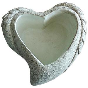 Kvetináč YS44384M cement Heart 18, 5x18, 5x7, 5 Antique White vyobraziť