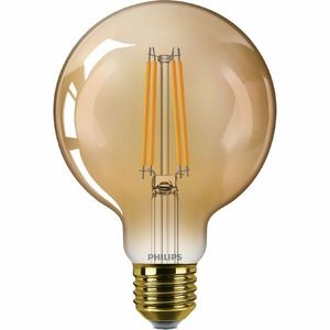 Philips LED filament žiarovka E27 G95 3, 1W (25W) 1800K nestmievateľná, jantárová vyobraziť