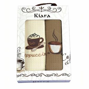 Darčekové balenie 2 bavlnených uterákov, Cappuccino, 50 x 70 cm vyobraziť