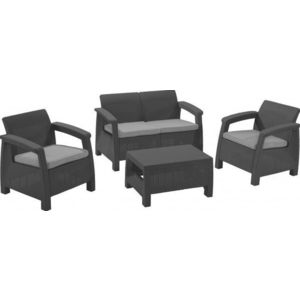 ALLIBERT CORFU Set záhradný, grafit / sivá 17197361 vyobraziť