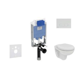 IDEAL STANDARD - ProSys Set predstenovej inštalácie, klozetu a dosky Eurovit, tlačidla Oleas M1, Rimless, SoftClose, chróm ProSys80M SP126 vyobraziť
