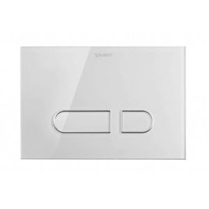 DURAVIT - DuraSystem Ovládanie splachovania, biele sklo WD5002012000 vyobraziť