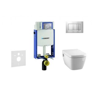 GEBERIT - Kombifix Modul na závesné WC s tlačidlom Sigma30, matný chróm/chróm + Tece One - sprchovacia toaleta a doska, Rimless, SoftClose 110.302.00.5 NT7 vyobraziť