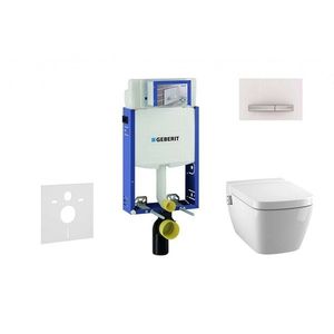 GEBERIT - Kombifix Modul na závesné WC s tlačidlom Sigma50, alpská biela + Tece One - sprchovacia toaleta a doska, Rimless, SoftClose 110.302.00.5 NT8 vyobraziť