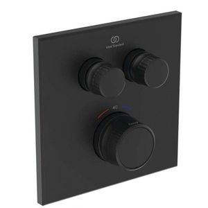 IDEAL STANDARD - CeraTherm Navigo Termostatická sprchová batéria pod omietku na 2 spotrebiče, hodvábna čierna A7302XG vyobraziť