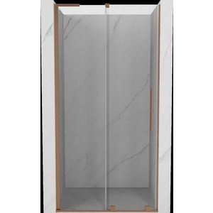 MEXEN/S - Velar L posuvné sprchové dvere 90 cm, transparent, meď kartáčovaná 871-090-003-01-65 vyobraziť