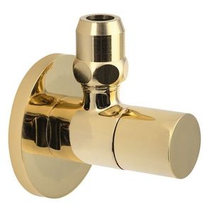 SAPHO - Rohový ventil s matkou, guľatý, 1/2"x 3/8", zlato SL017 vyobraziť